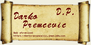 Darko Premčević vizit kartica